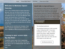 Tablet Screenshot of montanasquaredancing.com